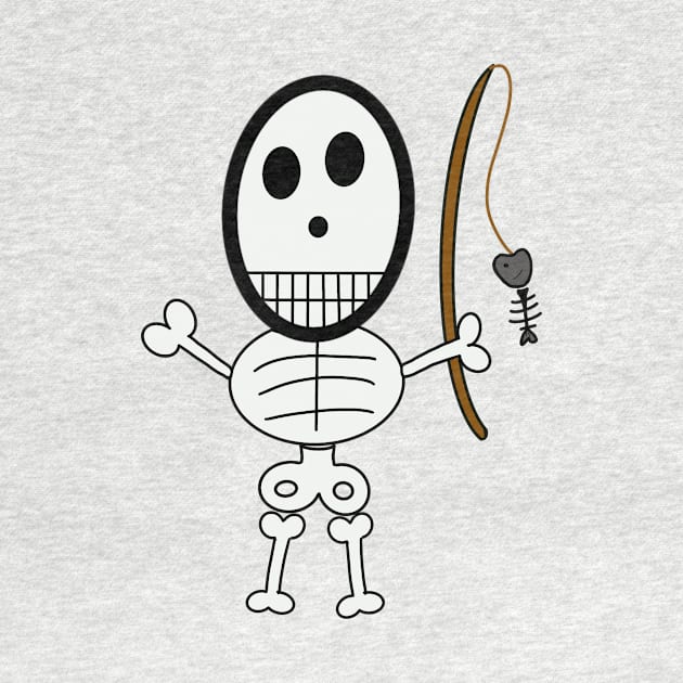 Cute skeletons doodle style by Sumet